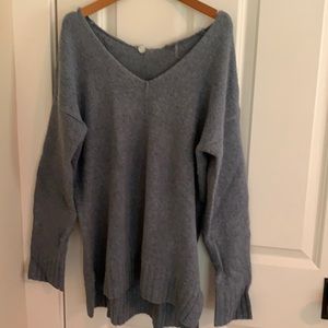 Margaret O’Leary tunic sweater w/ elbow patches.